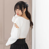 ドロップショルダーBOXショートトップス