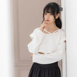 ドロップショルダーBOXショートトップス