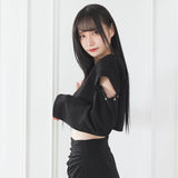 ドロップショルダーBOXショートトップス