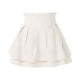 【ブラック(丈長含む)のみ定価】ハイウエストティアードスカパン