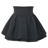 【ブラック(丈長含む)のみ定価】ハイウエストティアードスカパン