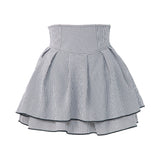 【ブラックのみ予約 11/10発送】ハイウエストティアードスカパン