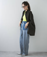 【メール便】ワイドスリーブオーバーサイズシャツ