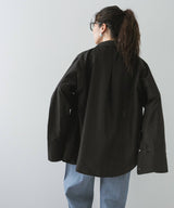 【メール便】ワイドスリーブオーバーサイズシャツ