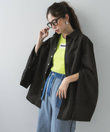 【メール便】ワイドスリーブオーバーサイズシャツ