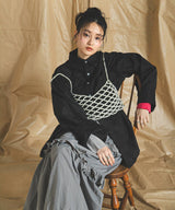 【メール便】ワイドスリーブオーバーサイズシャツ