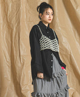 【メール便】ワイドスリーブオーバーサイズシャツ