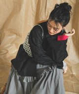 【メール便】ワイドスリーブオーバーサイズシャツ