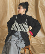 【メール便】ワイドスリーブオーバーサイズシャツ