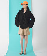 【メール便】ワイドスリーブオーバーサイズシャツ