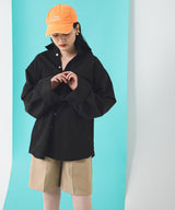 【メール便】ワイドスリーブオーバーサイズシャツ