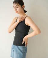 ダブルストラップカップ付キャミソール