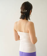 ダブルストラップカップ付キャミソール