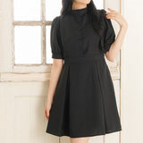 フリルスタンドカラーワンピース