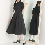 フリルスタンドカラーワンピース