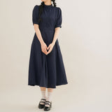 フリルスタンドカラーワンピース