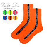 【メール便】ラインアクセントネオンカラーソックス 【靴下】