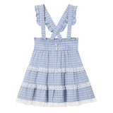 レースチェックティアードサススカート