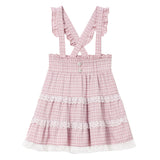 レースチェックティアードサススカート