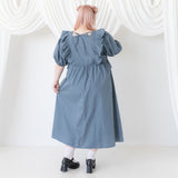 ナローリボンショルダーフリルワンピース