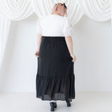 ダブルリボンオープンパフ袖カットソー