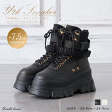 Y2K厚底レースアップショートブーツ【スニーカー】【大きいサイズ有】