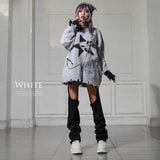 Y2K厚底レースアップショートブーツ【スニーカー】【大きいサイズ有】