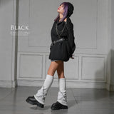 Y2K厚底レースアップショートブーツ【スニーカー】【大きいサイズ有】