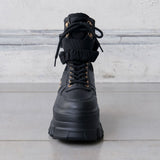 Y2K厚底レースアップショートブーツ【スニーカー】【大きいサイズ有】