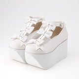 【新春セール】厚底トリプルリボンシューズ