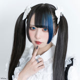 Emilyハートチャームリボンツインクリップ2個セット