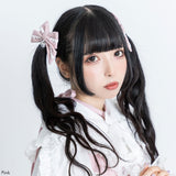 Emilyハートチャームリボンツインクリップ2個セット