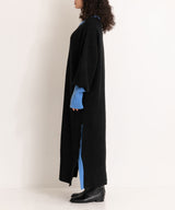 バイカラーボリュームスリーブニットワンピース