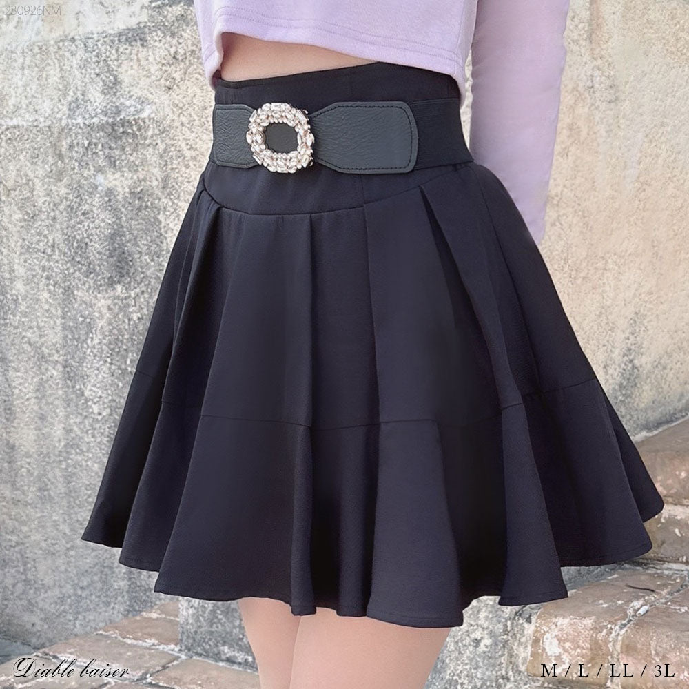 ミニスカート エロ フレアスカート