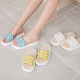 パール厚底サンダル