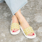 パール厚底サンダル