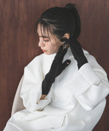 【メール便】スマホ対応カラーニットアームグローブ