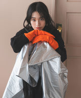 【メール便】スマホ対応カラーニットアームグローブ