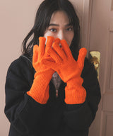 【メール便】スマホ対応カラーニットアームグローブ