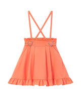 【新春セール】推し色サイドキラキラハートバックルサス付きスカート