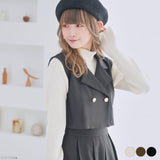 バックリボンクロップドジレ