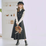 バックリボンクロップドジレ