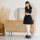 バックリボンクロップドジレ