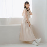 バックリボンクロップドジレ