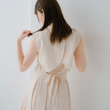 バックリボンクロップドジレ