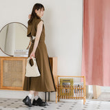 バックリボンクロップドジレ