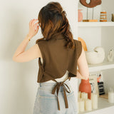 バックリボンクロップドジレ