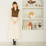 バックリボンクロップドジレ