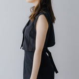 バックリボンクロップドジレ