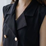 バックリボンクロップドジレ